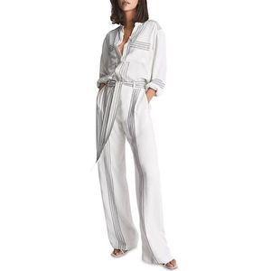 Reiss Womens Sedona Striped Jumpsuit US 6 / UK 10 Ivory - NWT $470
